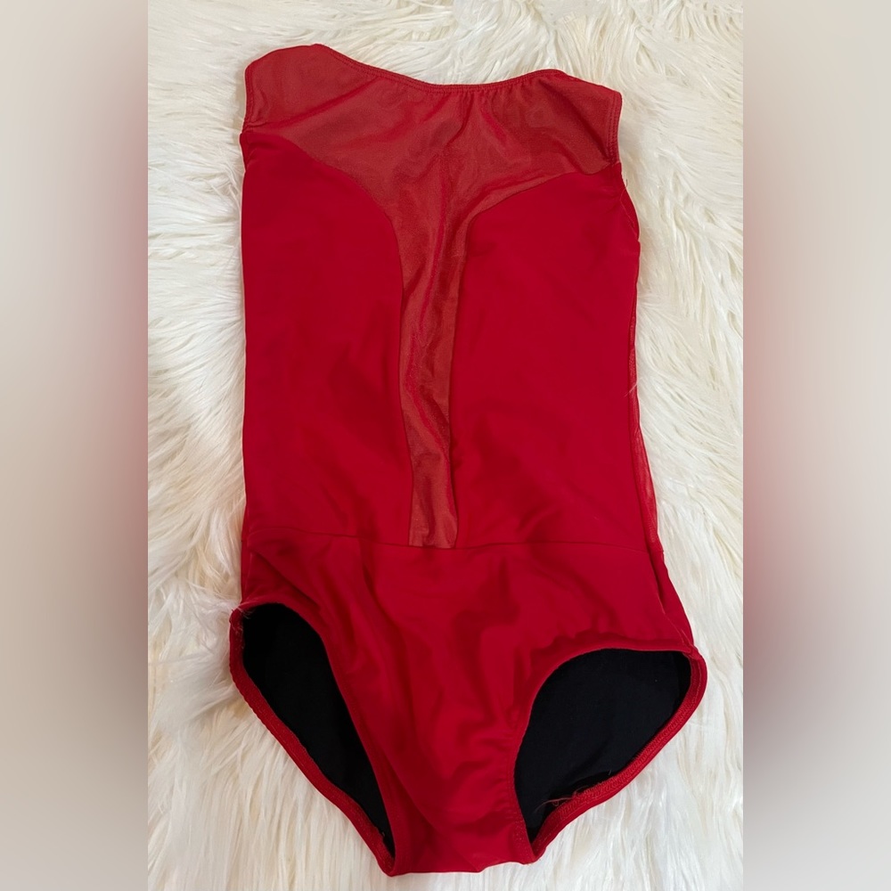 Red Ilogear sz AXS dance leotard